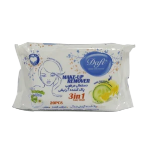 Dafi 3in1 Make Up Remover Wet Wips 20pcs