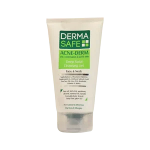 Derma Safe Acne Derm Deep Facial Cleansing Gel For Oily, Combination & Acneic Skin 150 ml