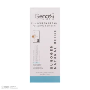 Genobiotic Sunscreen Cream for Normal and Dry Skin SPF50 50 gr