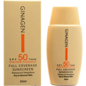 Ginagen sunscreen Tinted for Dry to normal skin cream SPF50 50ml