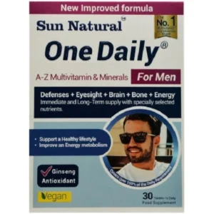 Sun natural One Daily Multi Vitamin For Men Up 50 Years 30 Tabs (1)