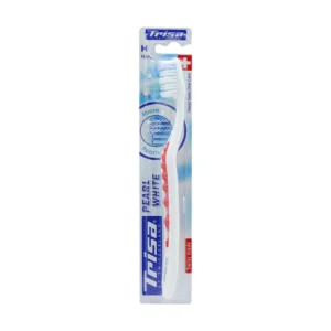 Trisa Pearl White Hard Toothbrush